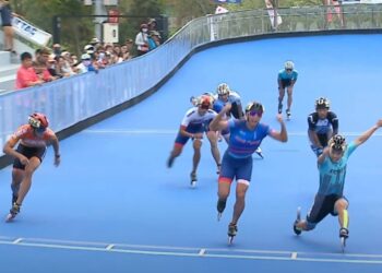 竟然用我的招式來對付我？亞運滑輪金牌得主重演太早慶祝遭到逆轉！ 