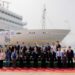 漾新聞|教育部第三代實習船「御風輪」交船 鄭英耀見證第一批師生首航日本