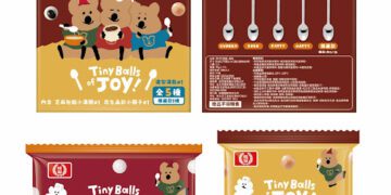 桂冠提拉米蘇湯圓與DINOTAENG迷人相遇 紫糯米芋泥湯圓迷人回歸