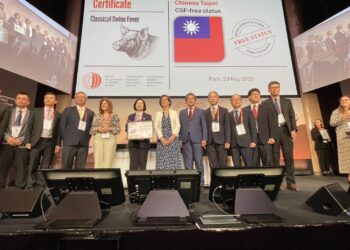 我國獲世界動物衛生組織（WOAH）認定為豬瘟非疫國成為亞洲唯一豬瘟、口蹄疫、非洲豬瘟三大豬病非疫國